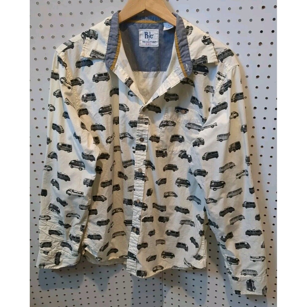 RJC Rebel James Charli Shirt Large Long Sleeve Vans Cuba New York Graphic